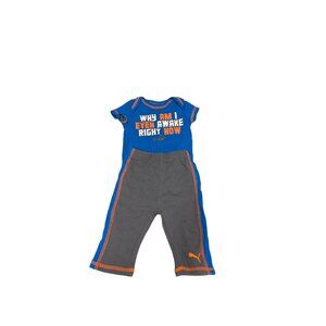 Puma Y2K Athletic Outfit Blue Size 0-3 Months Activewear Casual Infant Retro Y2K